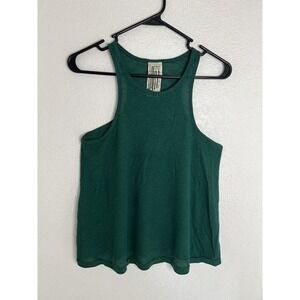 NWOT Free People Ribbed Tank Top Olive Green Size Small